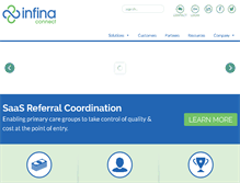 Tablet Screenshot of infinaconnect.com